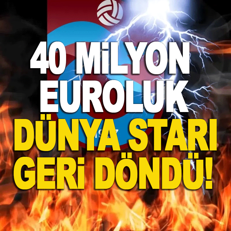 Trabzonspor'a müjde Yıldız futbolcu geri döndü