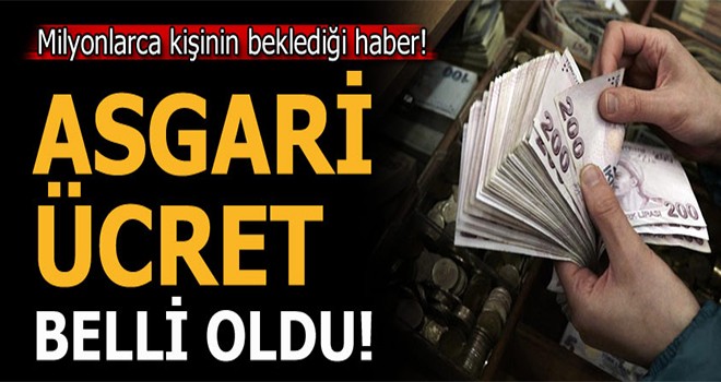 Asgari Ücret Belli Oldu!