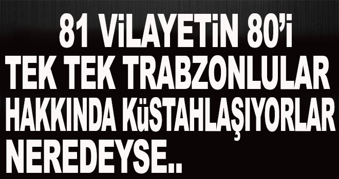 Büyükşehir Belediye Başkanı Şok etti! Trabzon...