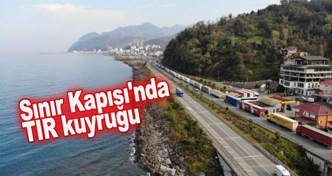 Sınır Kapısı'nda TIR kuyruğu