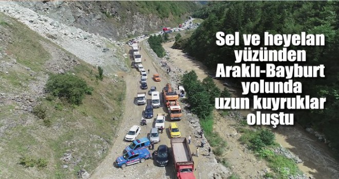 Trabzon'u yine sel heyelan vurdu!