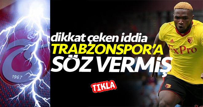 ''Türkiye'ye gelirsem Trabzonspor forması giyeceğim''