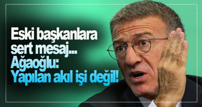 Ağaoğlu'ndan flaş UEFA açıklamaları