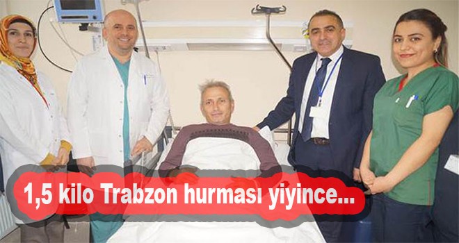 1,5 kilo Trabzon hurması yiyince...