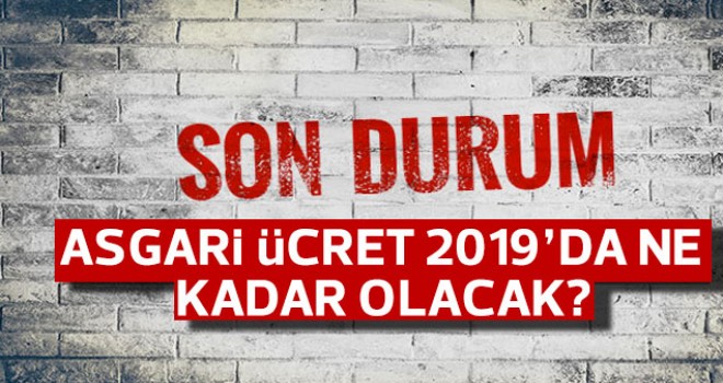 Asgari ücret 2019'da ne kadar olacak?