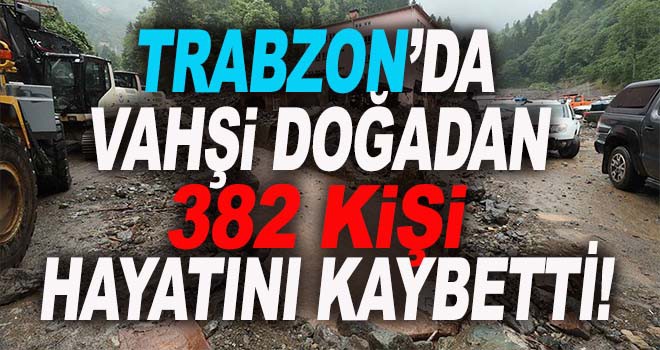 Trabzon heyelan duyarlılık haritası