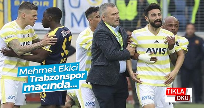 Mehmet Ekici Trabzonspor maçında...