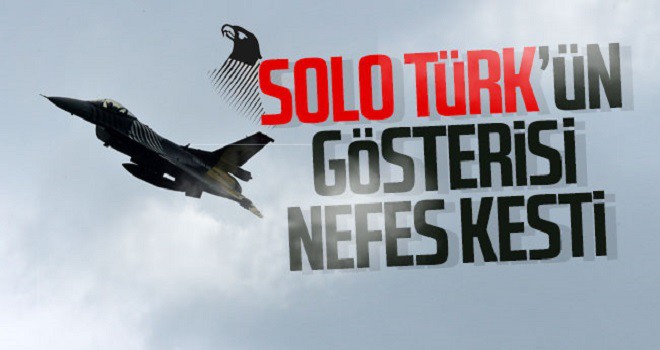 Solo Türk'ün Of'ta gösterisi nefes kesti