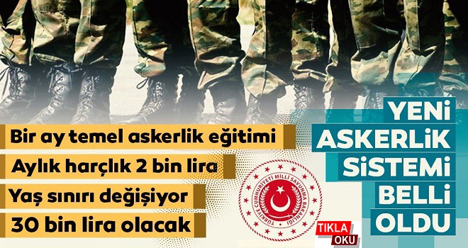 Yeni askerlik sisteminde son netleşen detaylar