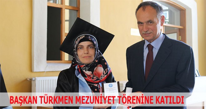 Akçaabat Belediye BaşkanıTürkmen, mezuniyet törenine katıldı