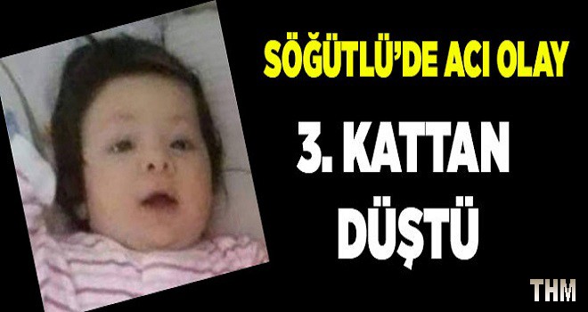 Trabzon'da küçük çocuk camdan düştü