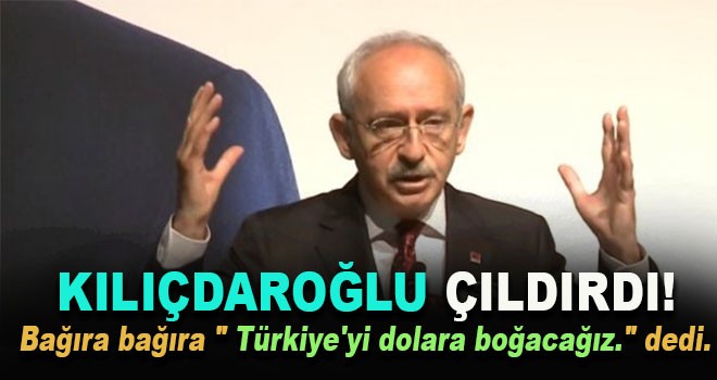 Kılıçdaroğlu, "Türkiye'yi dolara boğacağız."