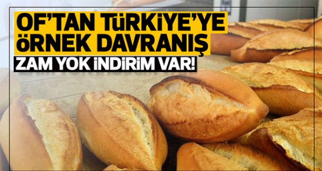 Of'tan Türkiye'ye Örnek Davranış