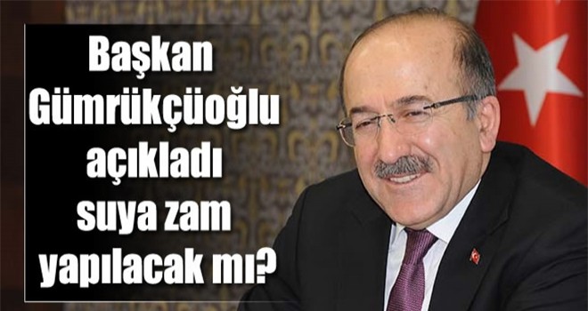 Trabzon'da suya zam yapıldı mı?