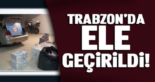 Trabzon'da kaçakıcılık operasyonu