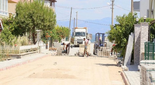 Güre’de yollar yenileniyor... Edremit Belediyesi