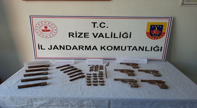 Rize'de Silah İmal ve Ticaretine Yönelik Operasyon Yapıldı