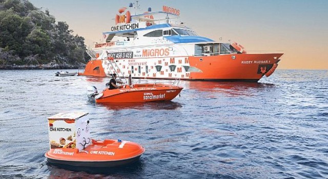 Migros Deniz Market’ten dünyada bir ilk: Deniz üstü bulut mutfak ve insansız teslimat teknesi hizmete girdi