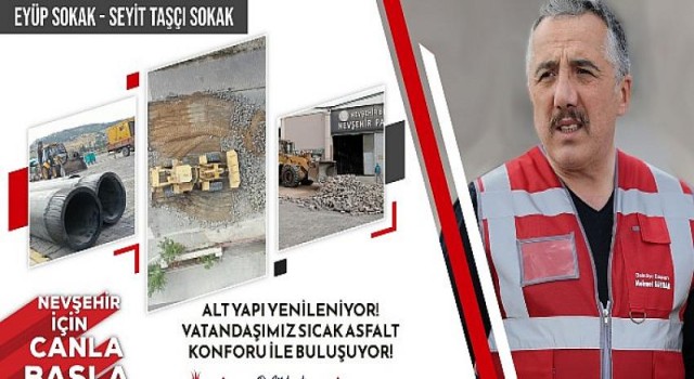 Nevşehir belediyesi Sümer Mahallesi’nde altyapı ve üst yapı çalışmaları için start verildi