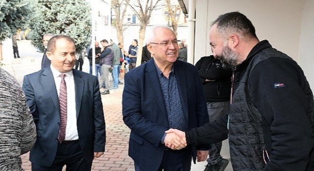Başkan Selvitopu, işçilerle yeni yılı kutladı