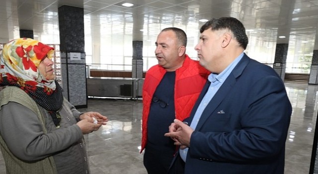 Özkan ”Depremzede misafirlerimizi ziyaret ettik”