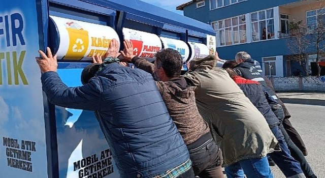 Saray Belediyesi'nden 3 Mahalleye Mobil Atık Getirme Merkezi