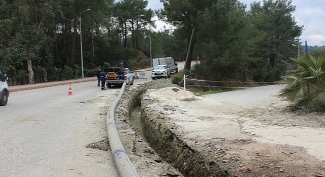 Tekirova'da oteller bölgesinin içme suyu hattı yenileniyor