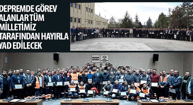 Başkan Altay: “Depremde Görev Alanlar Tüm Milletimiz Tarafından Hayırla Yad Edilecek”