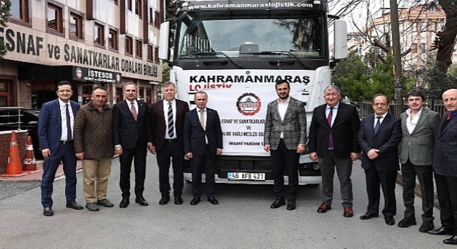 Taksi, minibüs ve kamyon şoförleri deprem bölgesine yardım TIR'ı gönderdi
