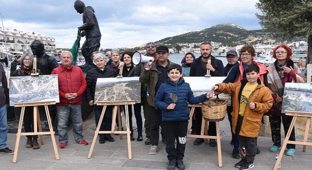 Foça'da Taş Ocağı İstemiyoruz sloganıyla Ocak ayında kurulan Foça'da Doğa ve Tarih Talanına Hayır Platformu tarafından basın açıklaması ve fotoğraf sergisi düzenlendi
