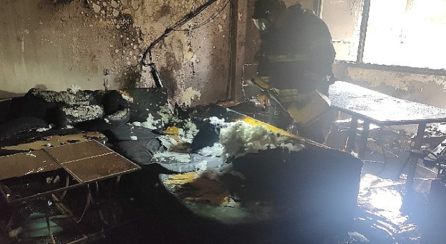 Aydın büyükşehir belediyesi itfaiyesi faciayı önledi