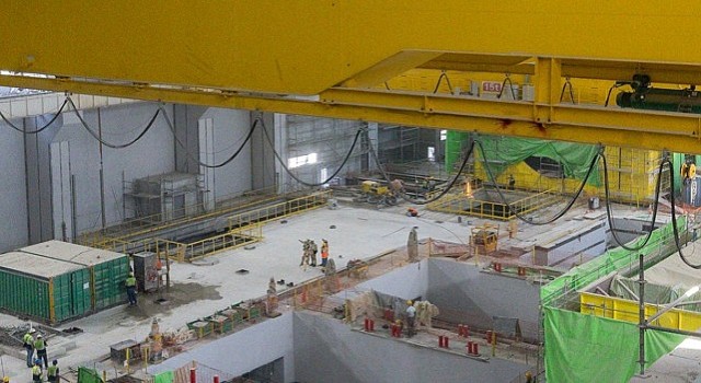 Akkuyu NGS'in 1'inci Güç Ünitesinde Makine Dairesinde Köprü Vinci Devreye Alındı