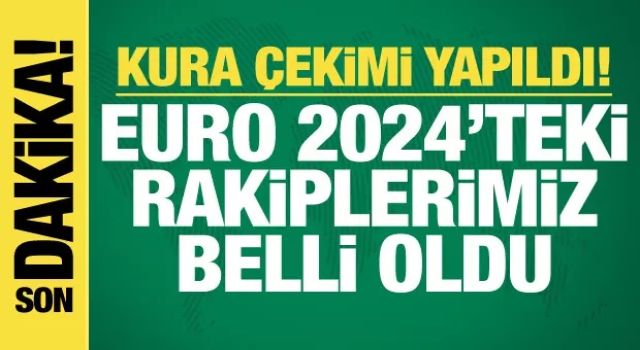 A Milli Takım'ın EURO 2024'teki rakipleri belli oldu