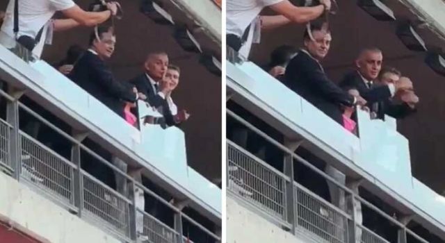 TFF Başkanı Hacıosmanoğlu küfür eden taraftara bakın ne yaptı