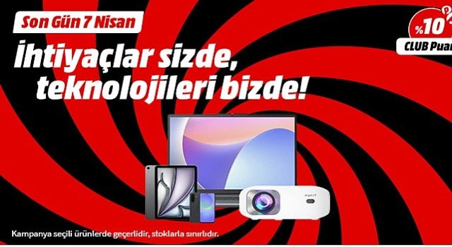 “İhtiyaçlar Sizde, Teknolojiler MediaMarkt'a” Kampanyası Devam Ediyor