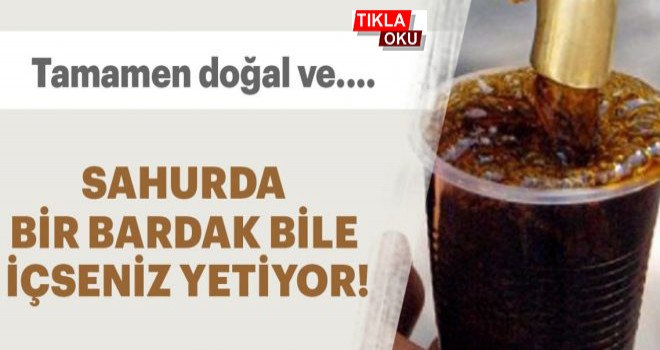 Sahurda bir bardak için