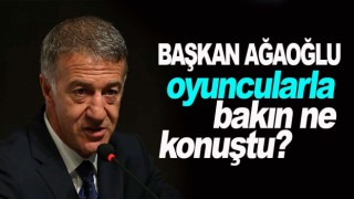 Ahmet Ağaoğlu'dan oyunculara moral verdi