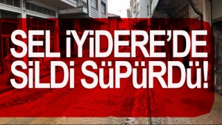 İyidere'de Şiddetli Yağış hasara yol açtı!