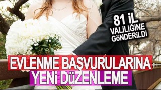 İçişleri Bakanlığı'ndan “evlenme başvurularına” yeni düzenleme