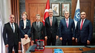 Rektör Budak, Azerbaycan Gümrük Bakanı Sefer Mehdiyev’i ağırladı