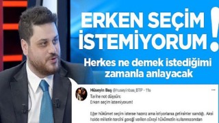 Erken seçim istemiyorum !
