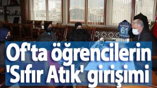 Of'ta öğrencilerin 'Sıfır Atık' girişimi