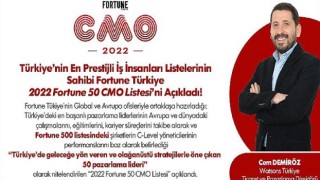 Watsons Türkiye Ticaret ve Pazarlama Direktörü Cem Demiröz İkinci Kez “Fortune 50 CMO” Listesi’nde!