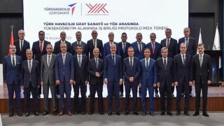 Rektör Budak, YÖK ile TUSAŞ arasında yapılan iş birliği imza törenine katıldı