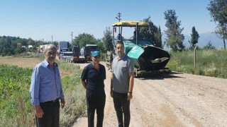 Beydağ’da Ovacık Yaylası’na Sıcak Asfalt