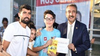 Genç sporcular sertifikalarını aldı