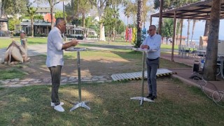 Kemer Belediye Başkanı Necati Topaloğlu, KRT Kanalı’nda Savaş Kerimoğlu’nun sunduğu ’Uyanma Vakti’ programında canlı yayın konuğu oldu