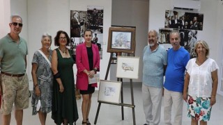 Nejat Orhan Sulu Boya Sergisi Didimli Sanatseverlerle Buluştu