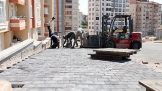 Nevşehir Ertuğrul Gazi Sokak’ta Yaya Kaldırımları Yenileniyor