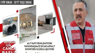 Nevşehir belediyesi Sümer Mahallesi’nde altyapı ve üst yapı çalışmaları için start verildi
